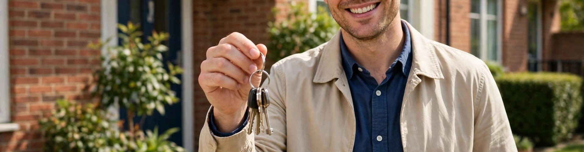 How to become a landlord — new landlord with keys to a rental property