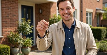 How to become a landlord — new landlord with keys to a rental property