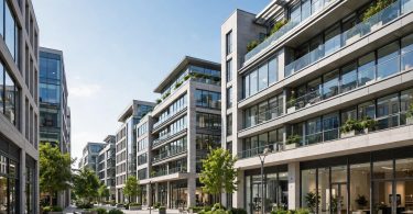 Commercial property investment — modern commercial buildings for investment