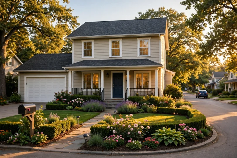 A well-kept house with a tidy garden — factors that affect home value