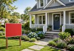 How to sell a house — sold sign in front of a residential home